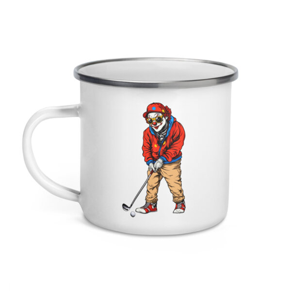 Golf Clown Camping Tasse Emaille