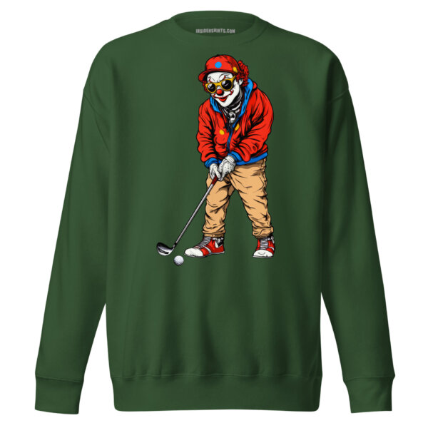 Golf Clown Maenner Pullover Waldgruen