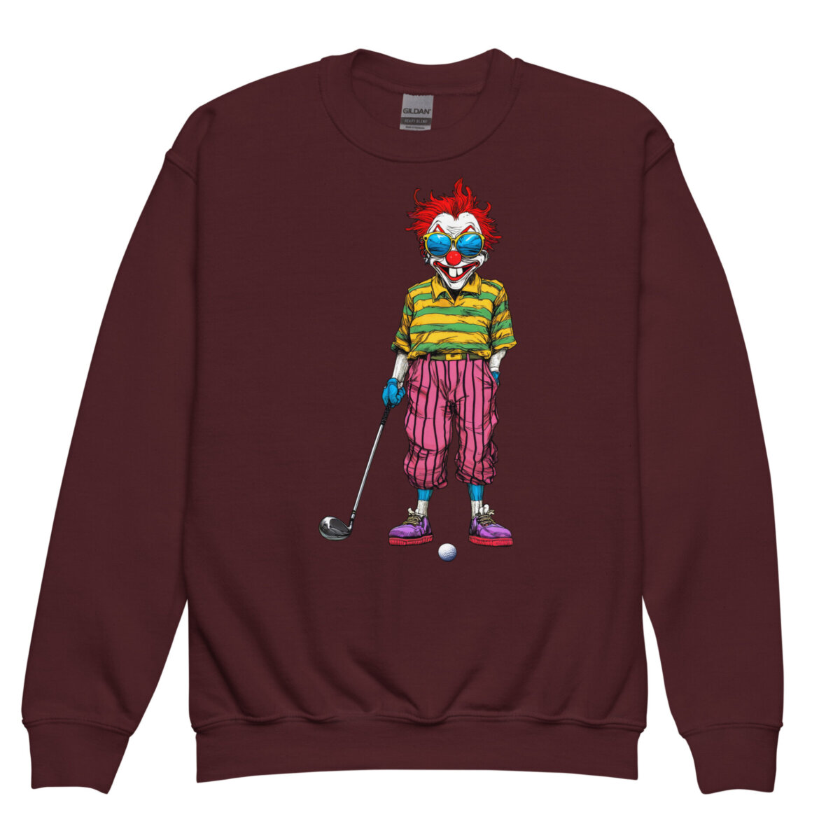 Golf Clowns Kinder Pullover Kastanienbraun