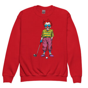 Golf Clowns Kinder Pullover Rot