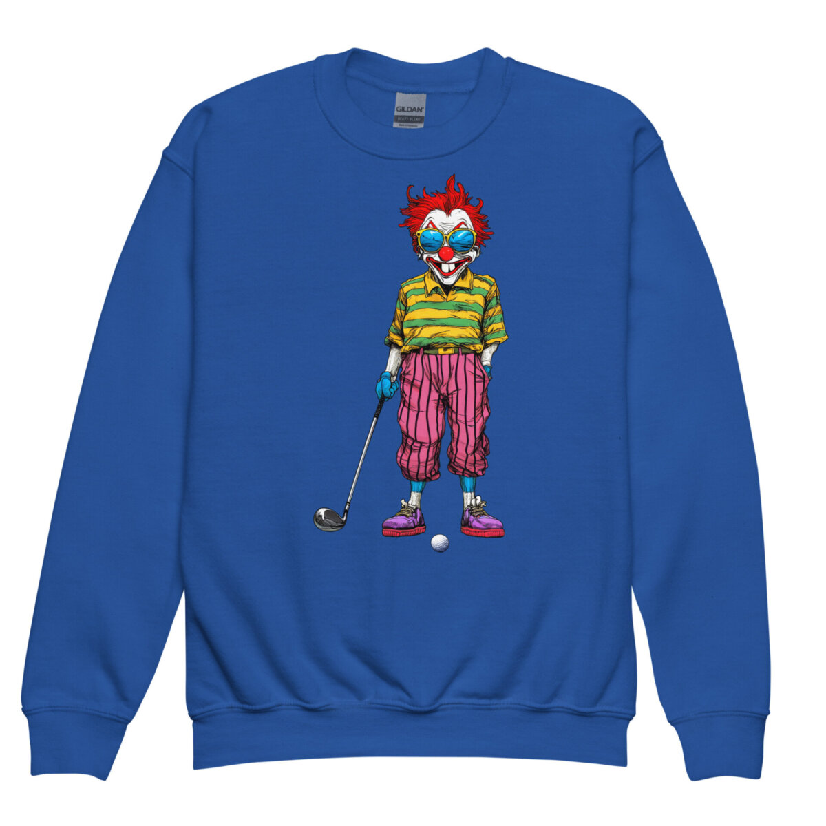 Golf Clowns Kinder Pullover Royal