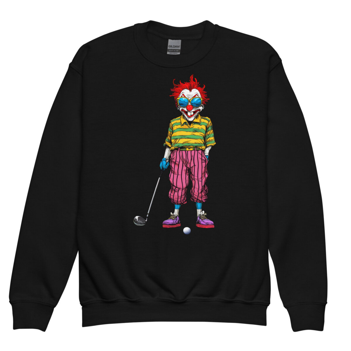 Golf Clowns Kinder Pullover Schwarz