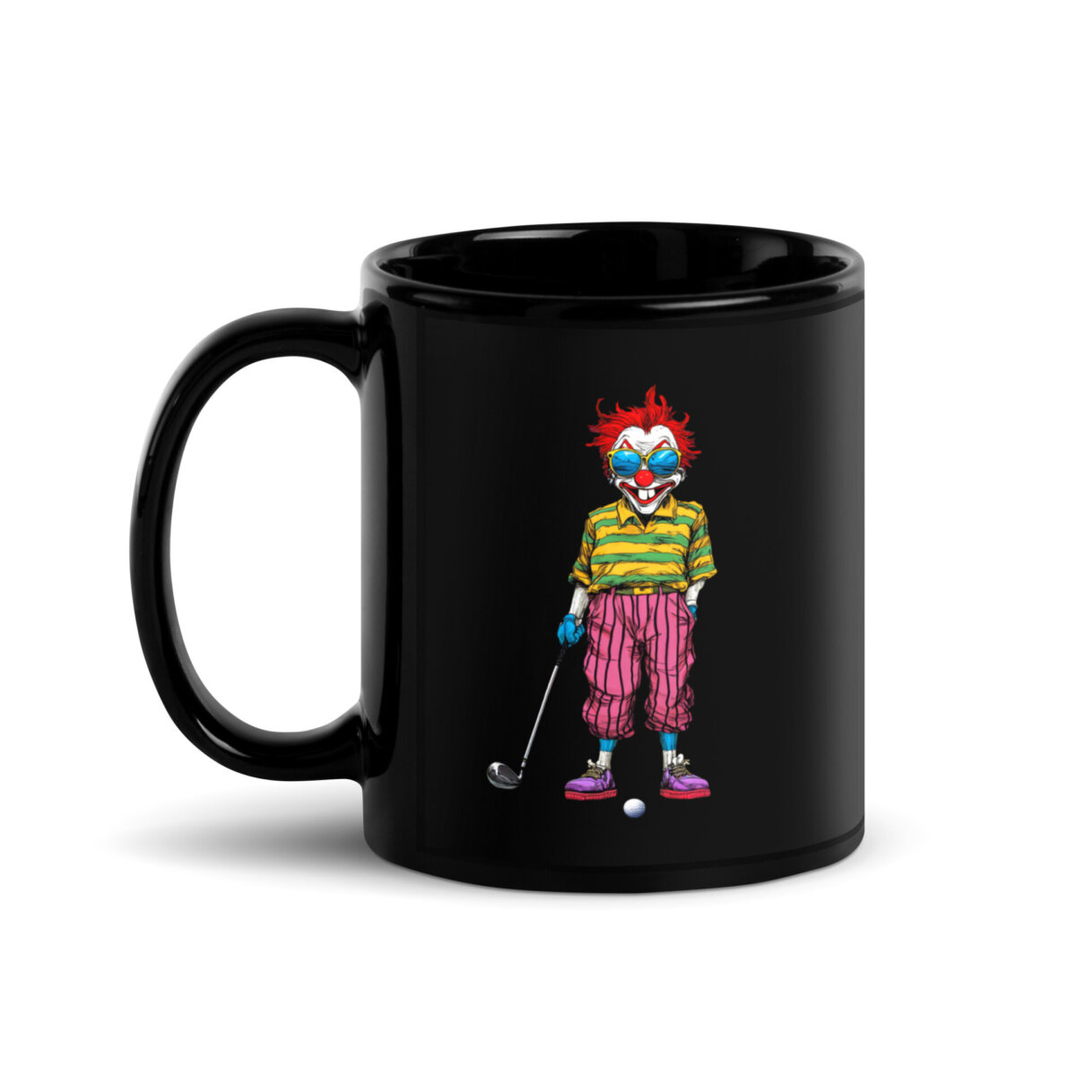 Golf Clowns Tasse Schwarz