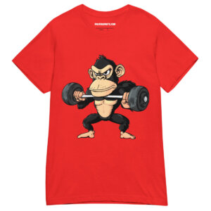 Affen Gym Frauen T Shirt Rot