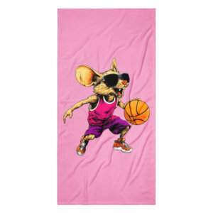 Basketball Maeuschen Badetuch
