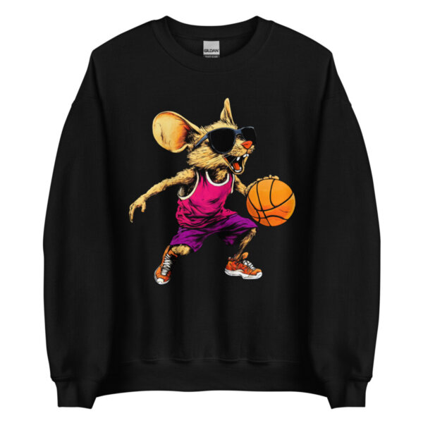 Basketball Maeuschen Frauen Pullover Schwarz