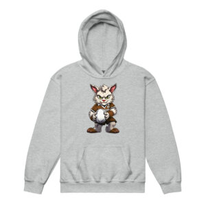 Cat Rugby Kinder Kapuzenpulli Sportgrau