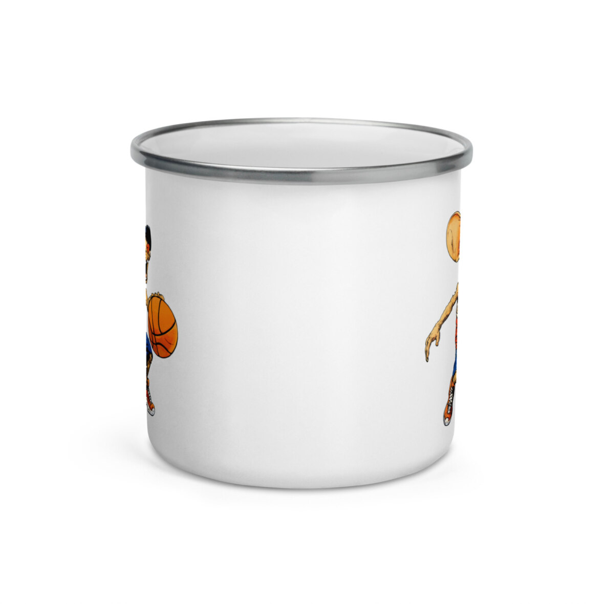 Coole Basketball Maus Camping Tasse Emaille