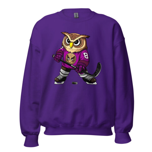 Eulen Eishockey Frauen Pullover Lila