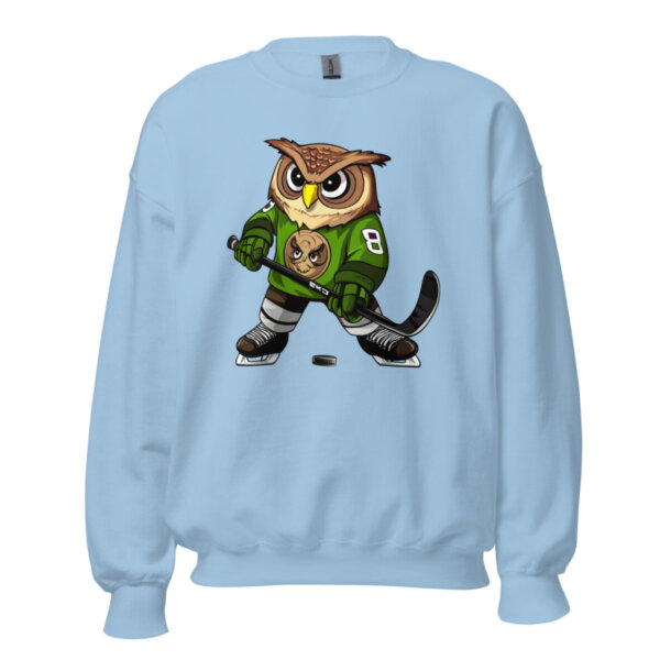 Eulen Hockey Maenner Pullover Hellblau