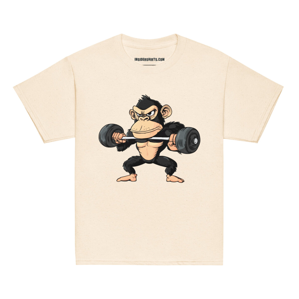 Fitness Affe Kinder T Shirt Natuerlich