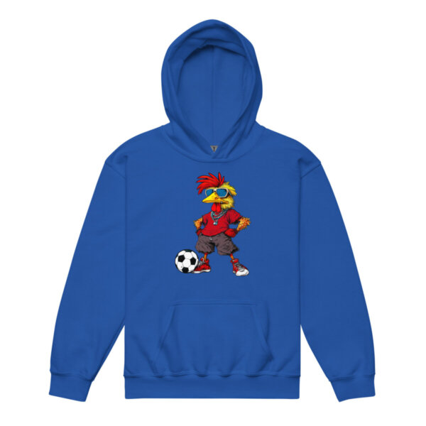 Fussball Huhn Kinder Kapuzenpulli Royal