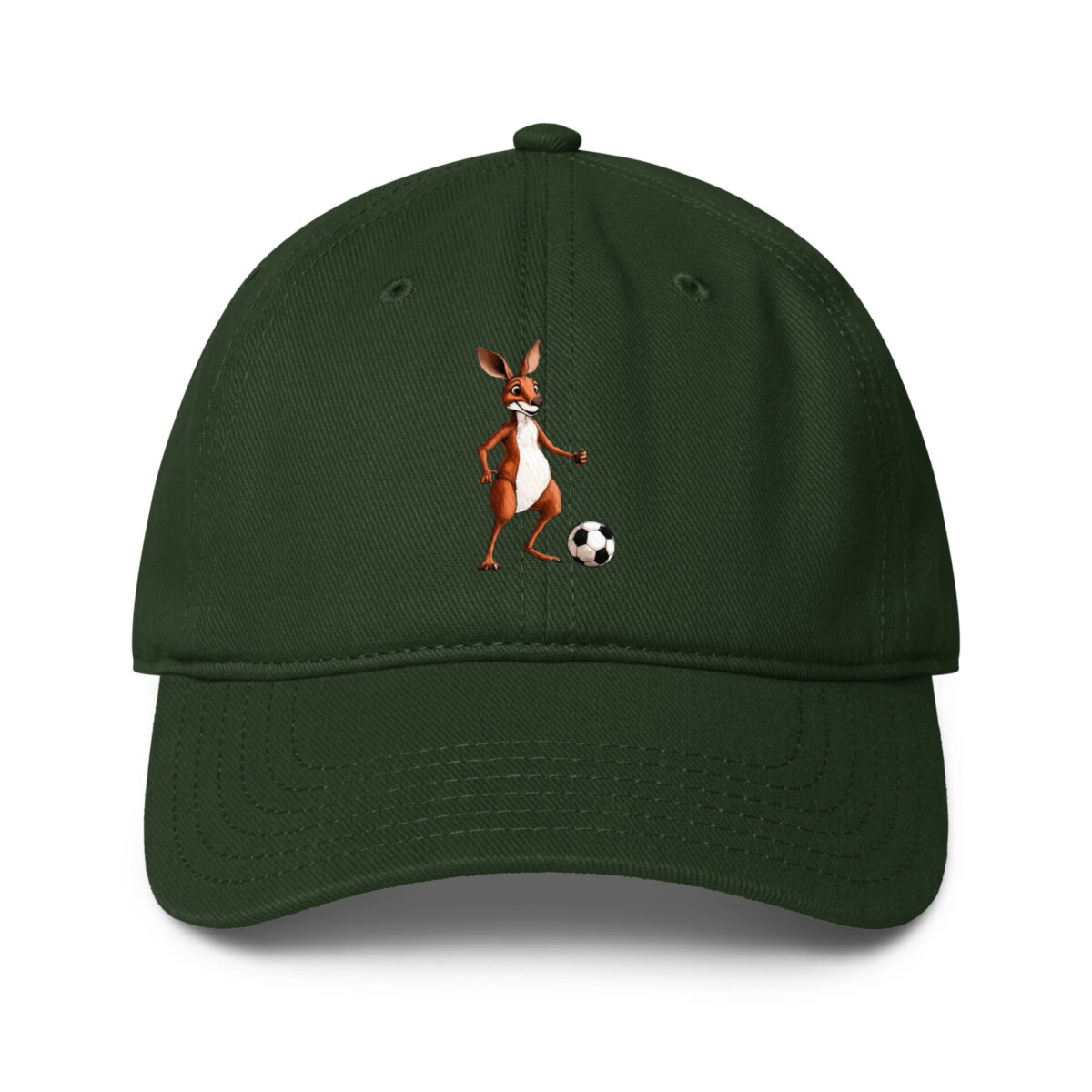 Fussball Kaengurus Baseball Cap Dunkelgruen