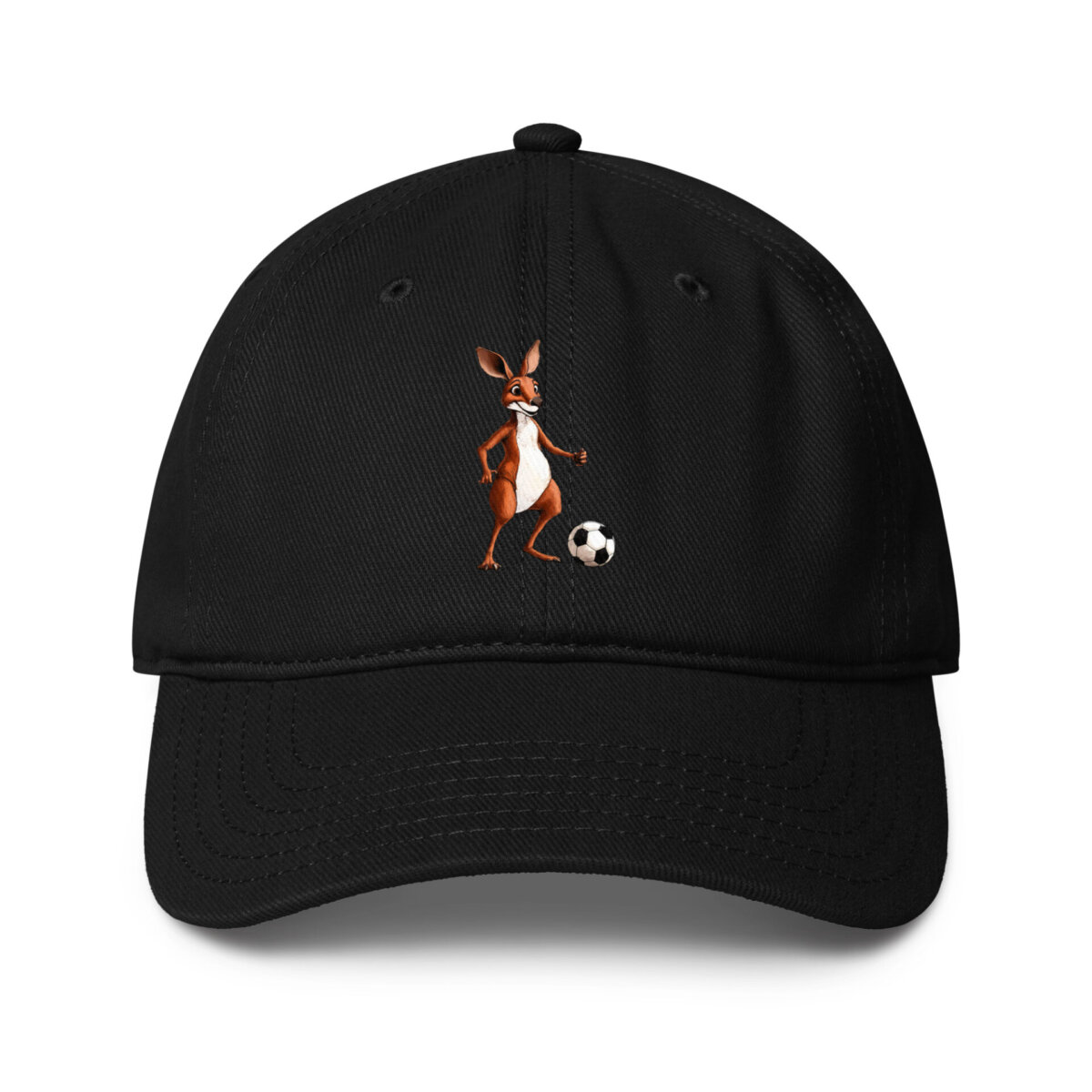 Fussball Kaengurus Baseball Cap Schwarz
