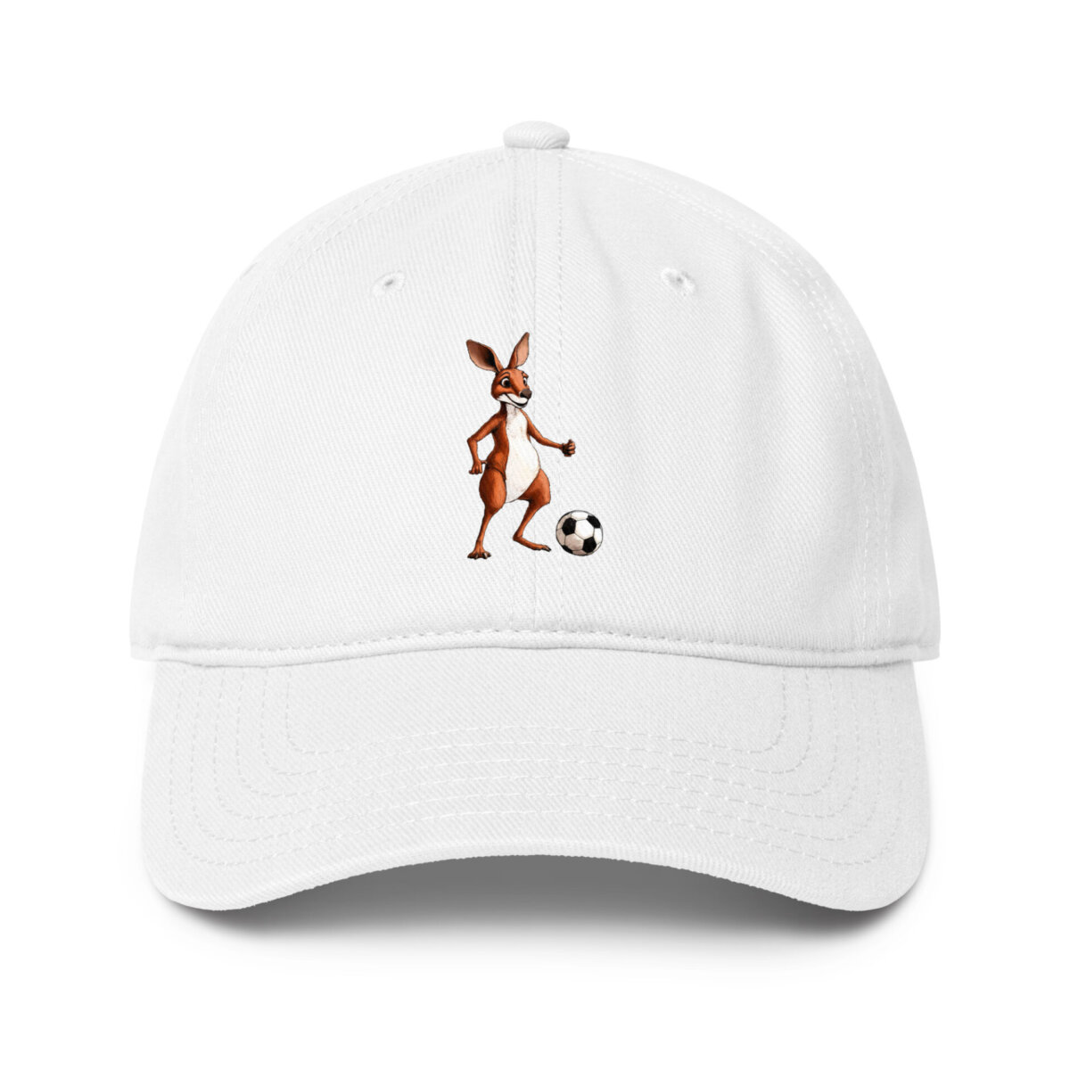 Fussball Kaengurus Baseball Cap Weiss