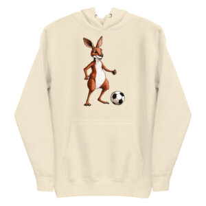 Fussball Kaengurus Frauen Kapuzenpulli Bone