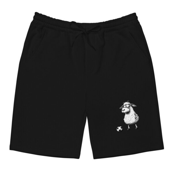 Mens Fleece Shorts Black Front 69a866a1b0b02