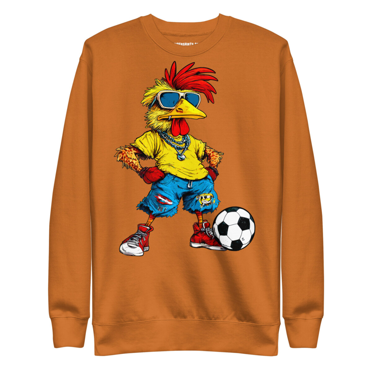 Fussballer Huhn Frauen Pullover Adobe