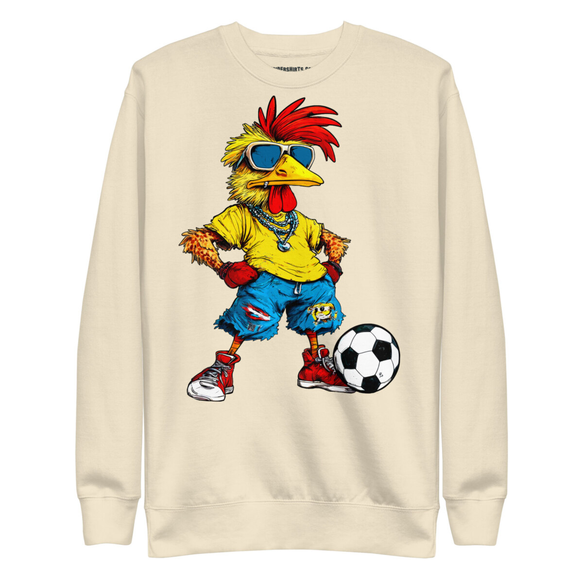 Fussballer Huhn Frauen Pullover Bone