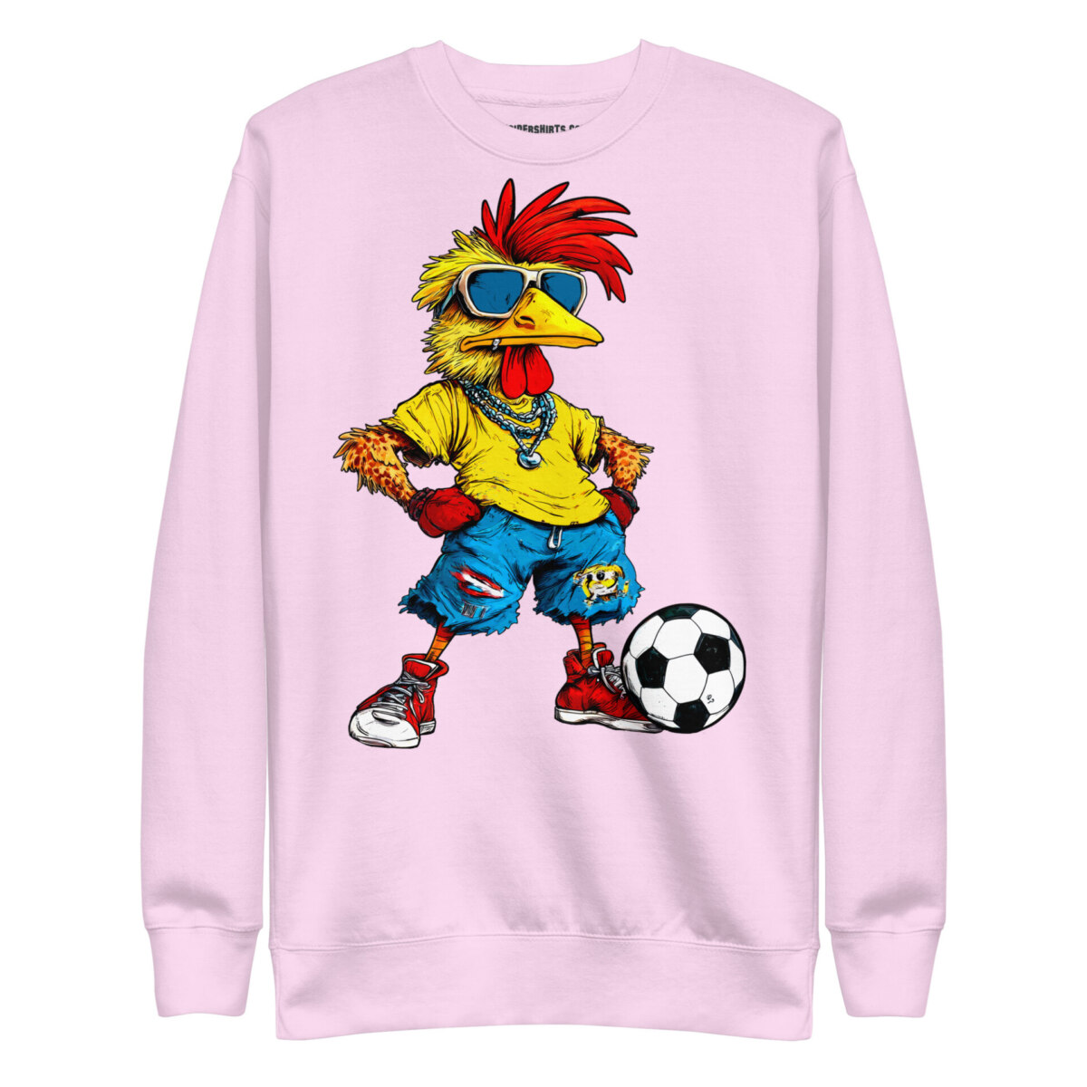 Fussballer Huhn Frauen Pullover Lavendel