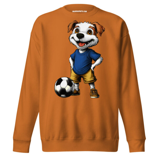 Fussballer Hund Maenner Pullover Adobe