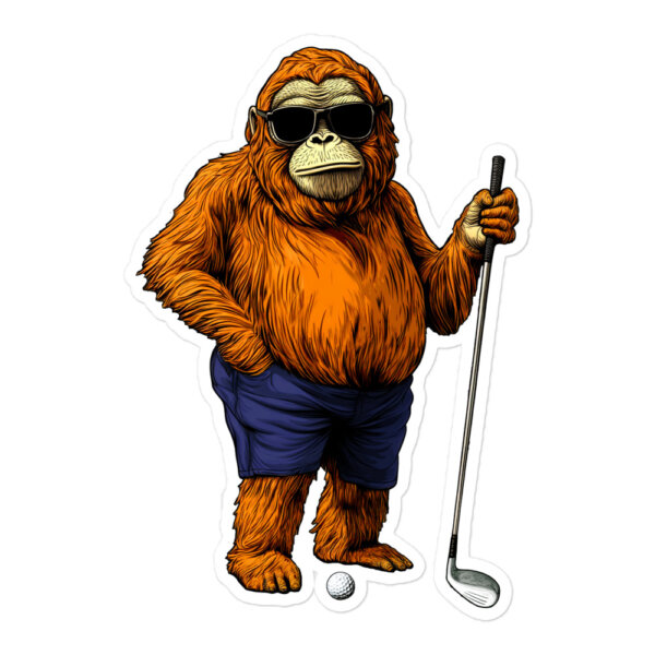 Golf Affe Aufkleber