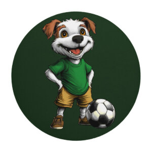 Hund Fussball Mausmatte