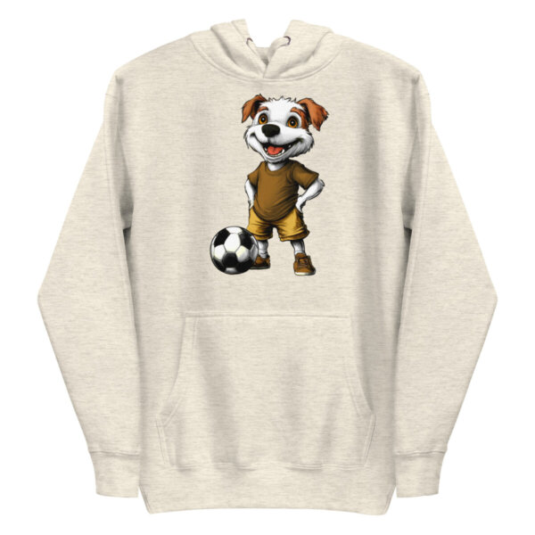 Hund Fussballer Frauen Kapuzenpulli Oatmeal Heather