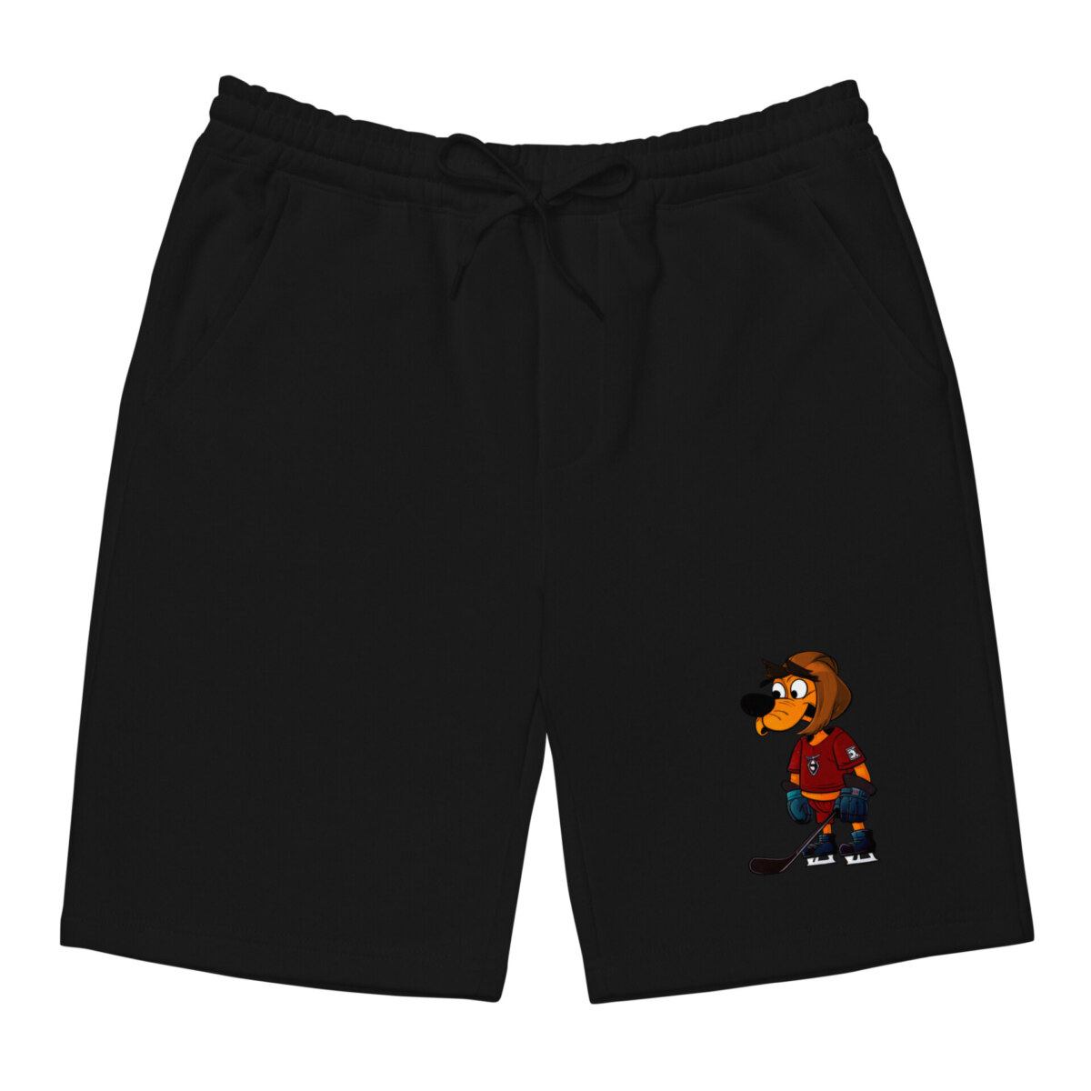 Hunde Hockey Fleece Shorts Schwarz