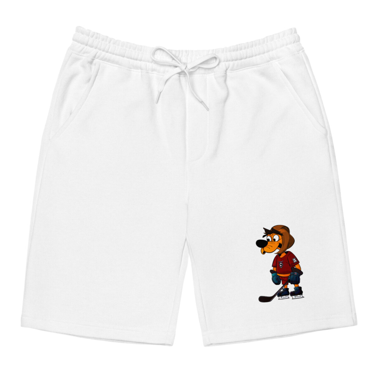 Hunde Hockey Fleece Shorts Weiss