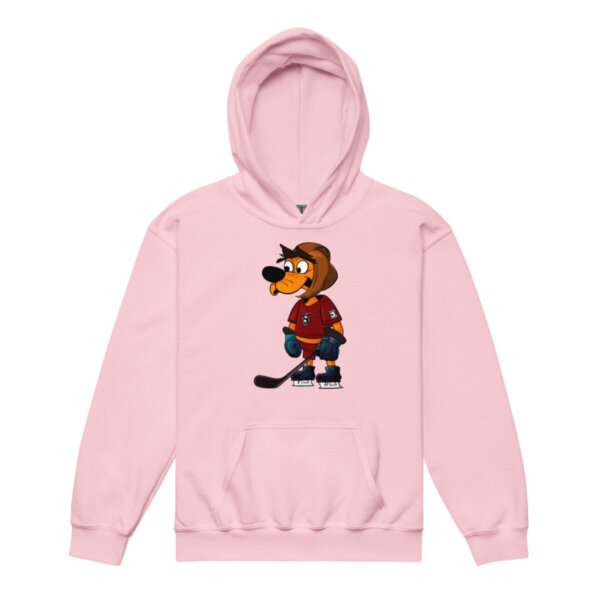 Hunde Hockey Kinder Kapuzenpulli Hellpink