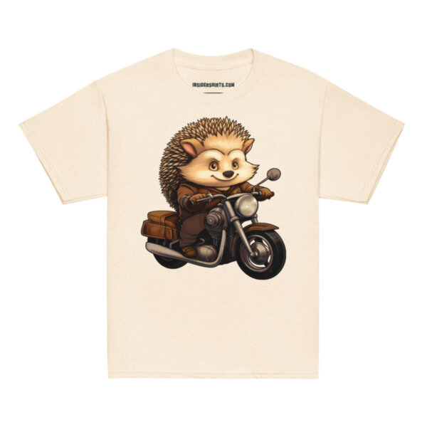 Igel Motorradfahrer Kinder T Shirt Natuerlich