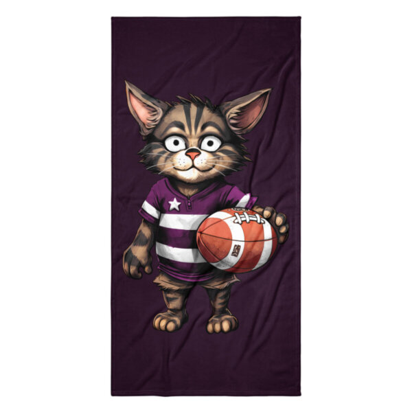 Katze Rugby Badetuch