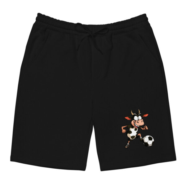 Kuh Fussball Fleece Shorts Schwarz