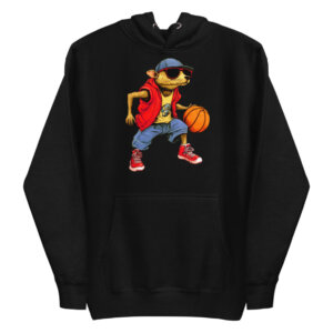 Maulwurf Basketball Frauen Kapuzenpulli Schwarz