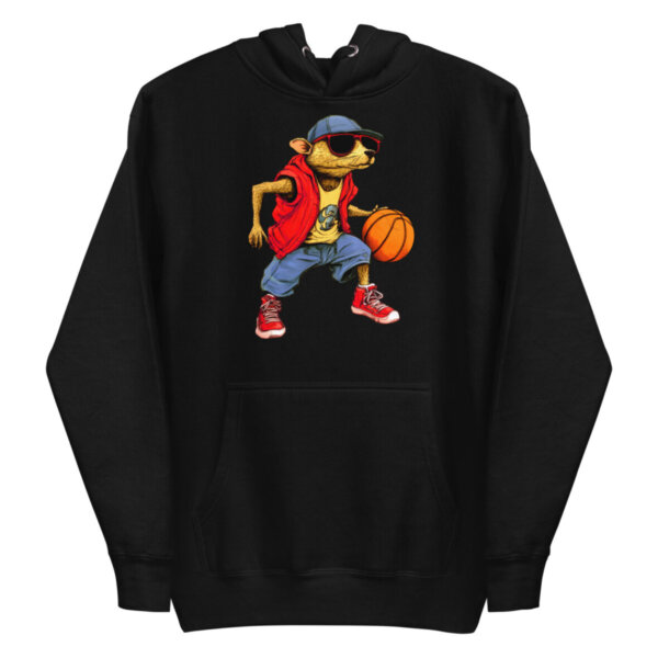 Maulwurf Basketball Frauen Kapuzenpulli Schwarz