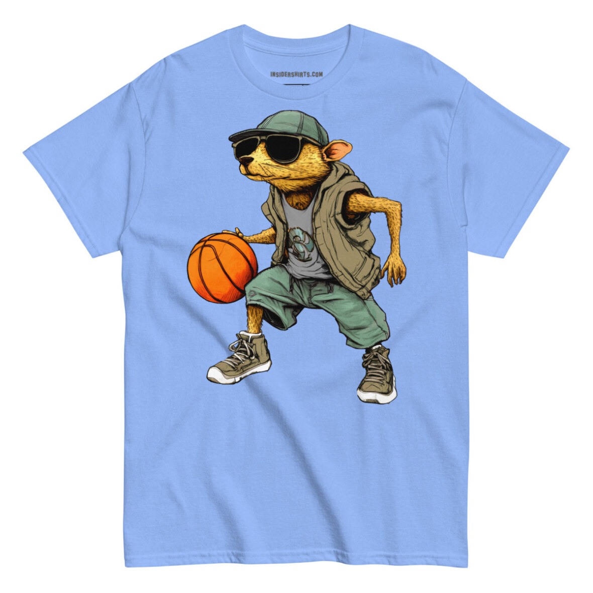 Maulwurf Basketballer Maenner T Shirt Carolina Blau