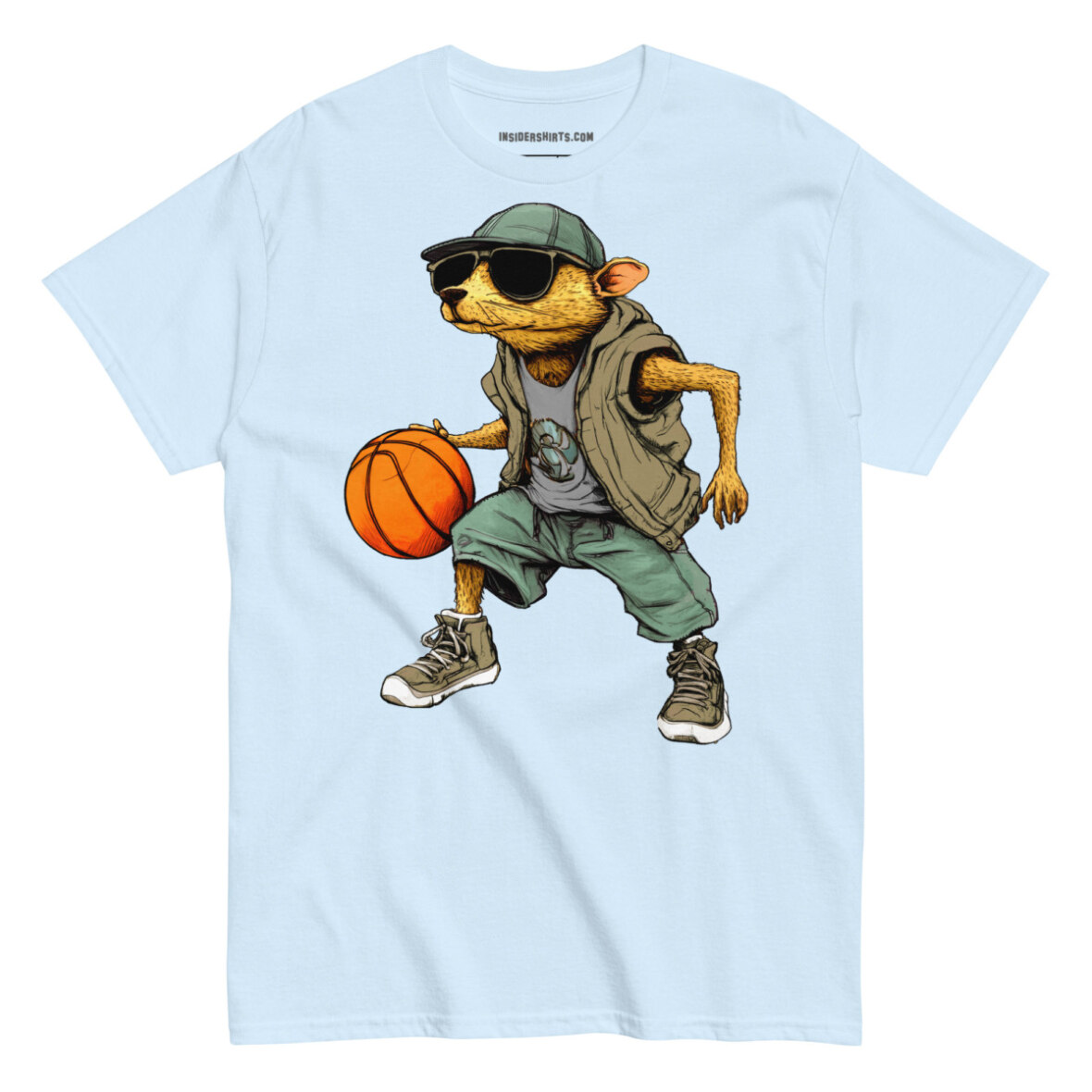 Maulwurf Basketballer Maenner T Shirt Hellblau