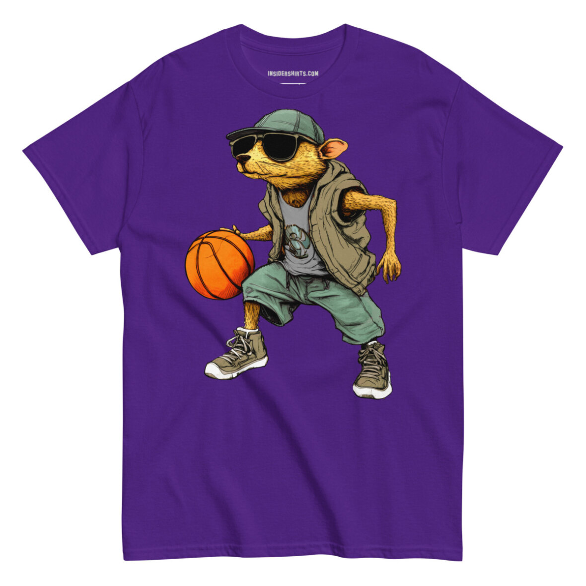 Maulwurf Basketballer Maenner T Shirt Lila
