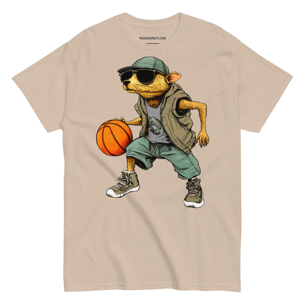 Maulwurf Basketballer Maenner T Shirt Sand