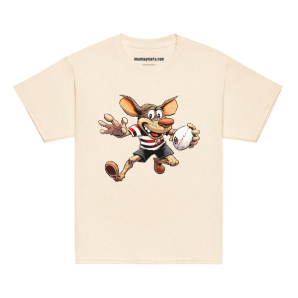 Maus Rugby Kinder T Shirt Natuerlich