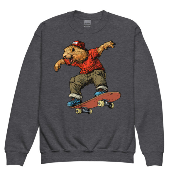 Murmeltiere Skater Kinder Pullover Dunkles Heather