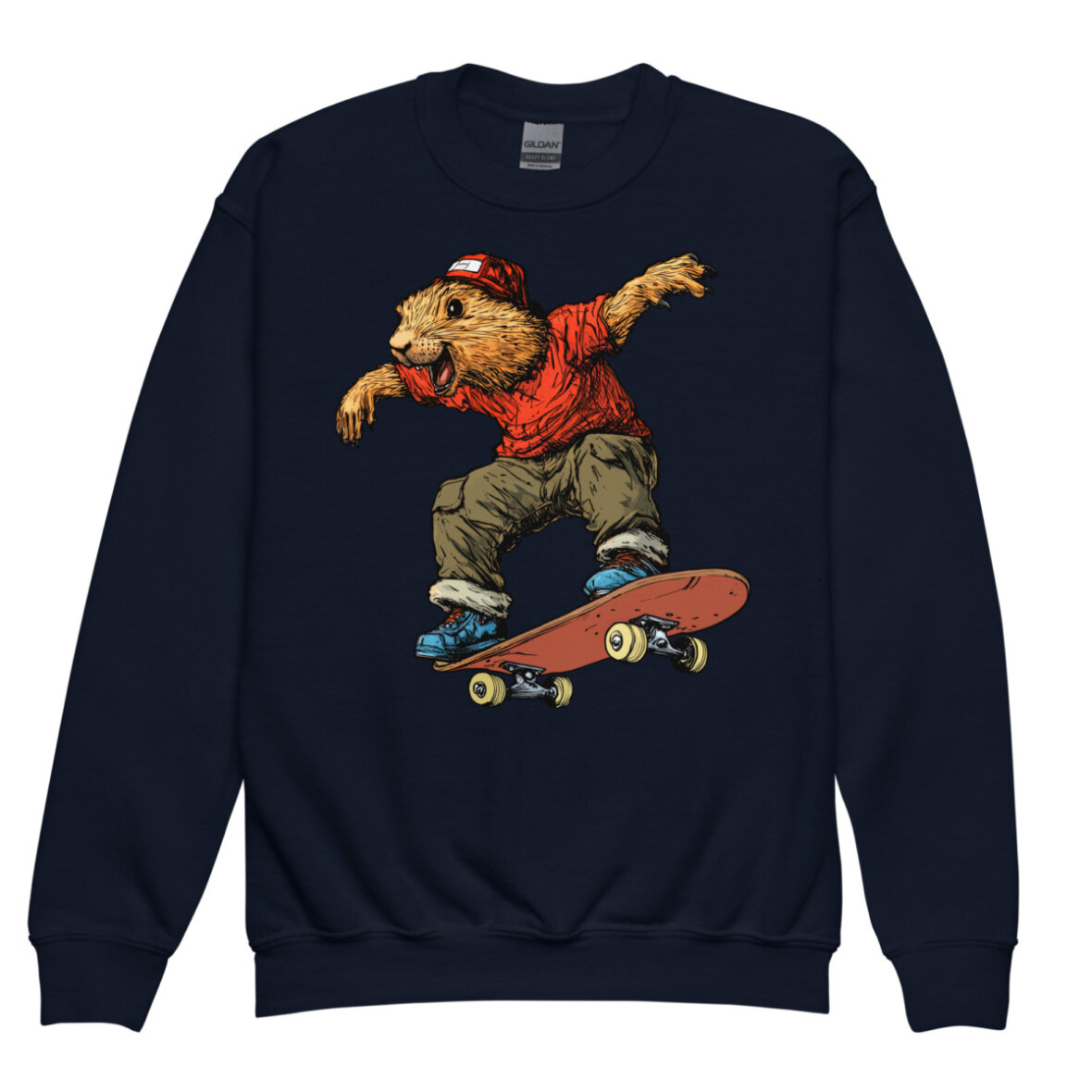 Murmeltiere Skater Kinder Pullover Navy