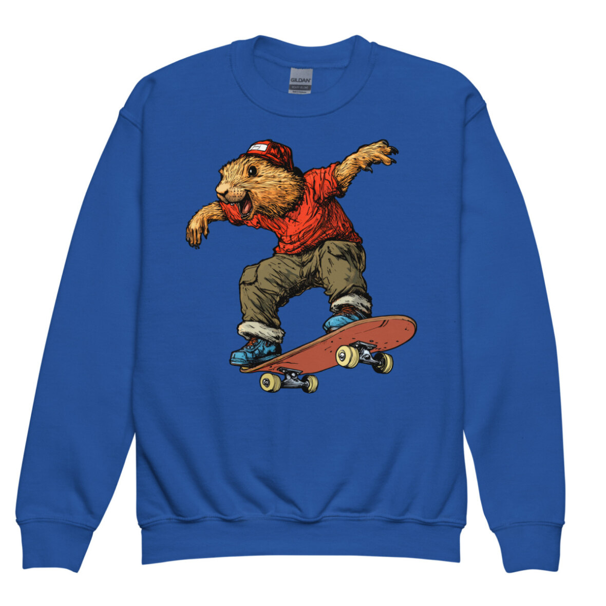 Murmeltiere Skater Kinder Pullover Royal