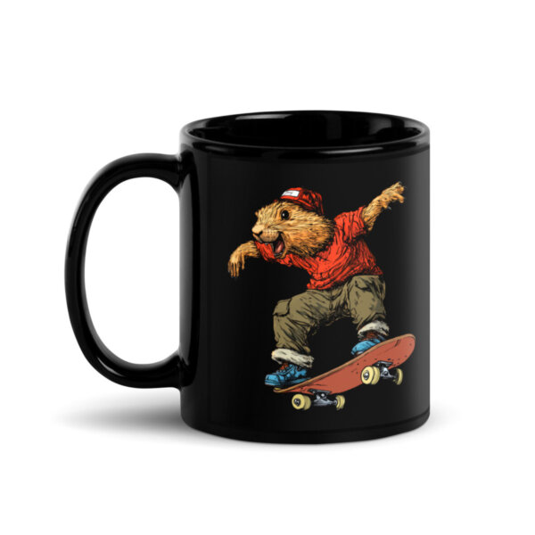 Murmeltiere Skater Tasse Schwarz