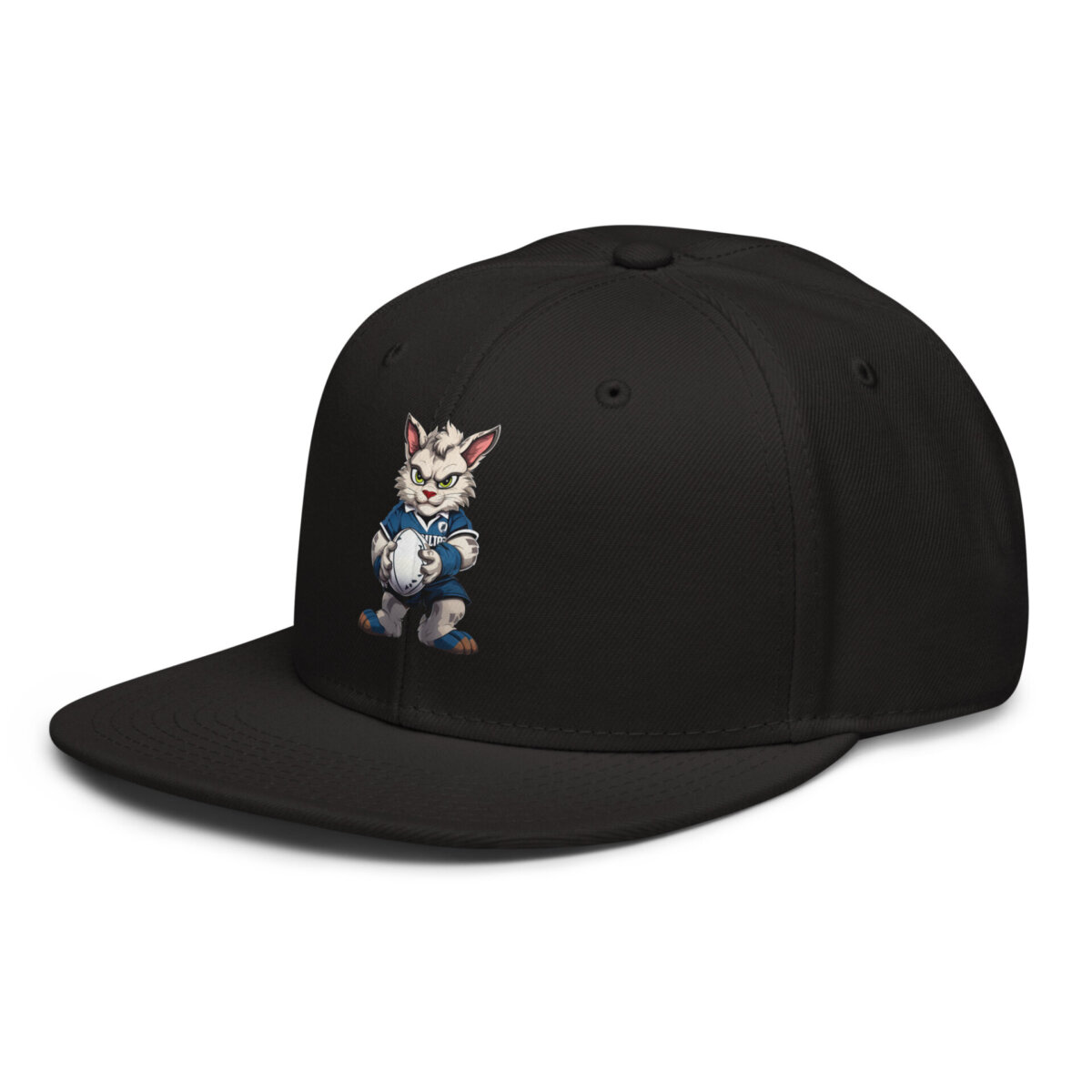 Rugby Cat Snapback Cap