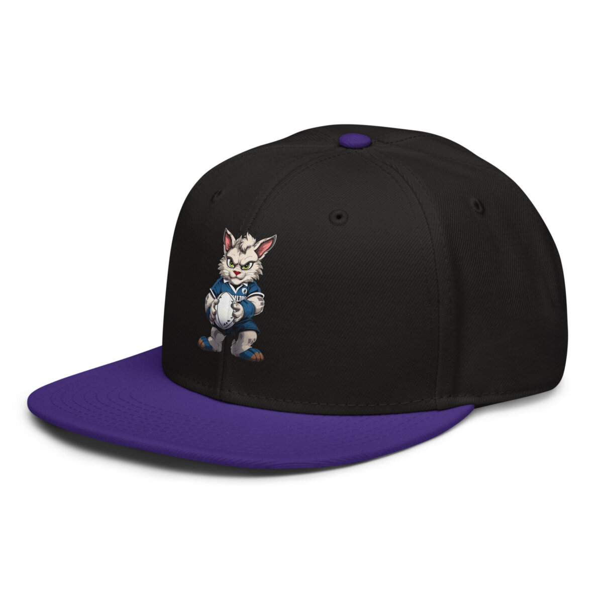 Rugby Cat Snapback Cap