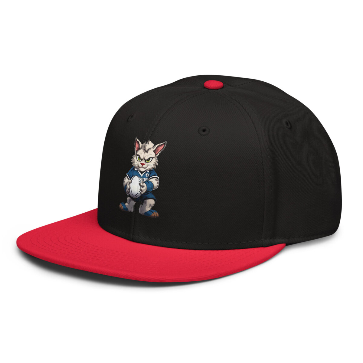 Rugby Cat Snapback Cap