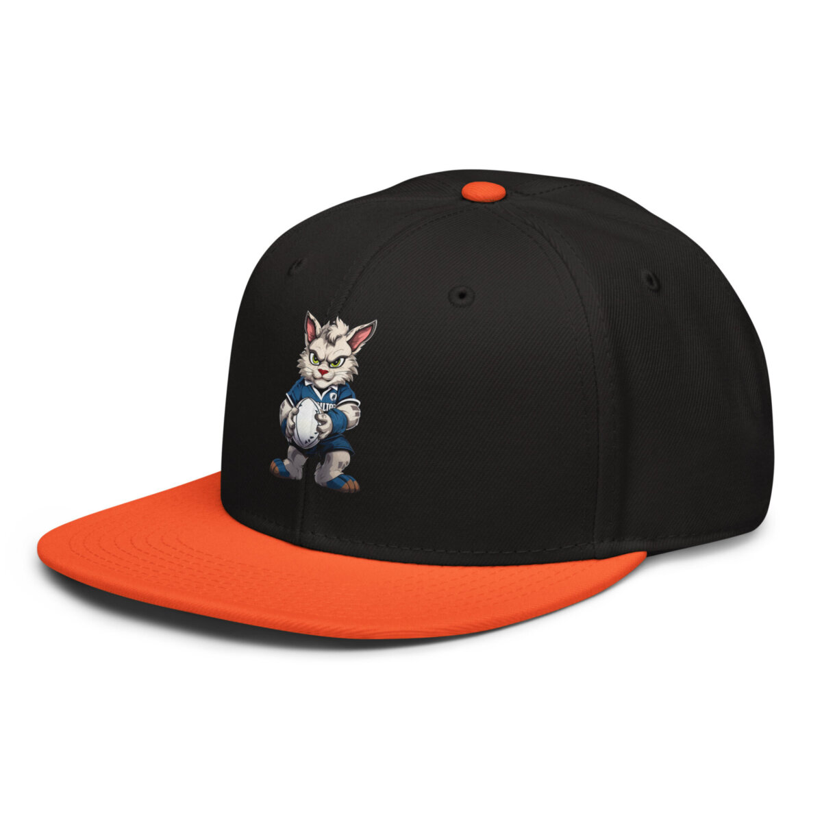 Rugby Cat Snapback Cap