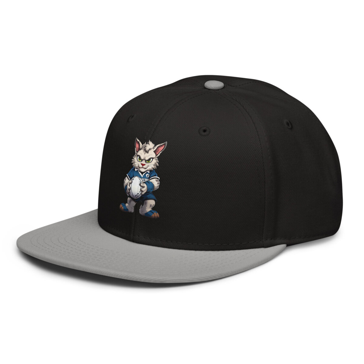 Rugby Cat Snapback Cap